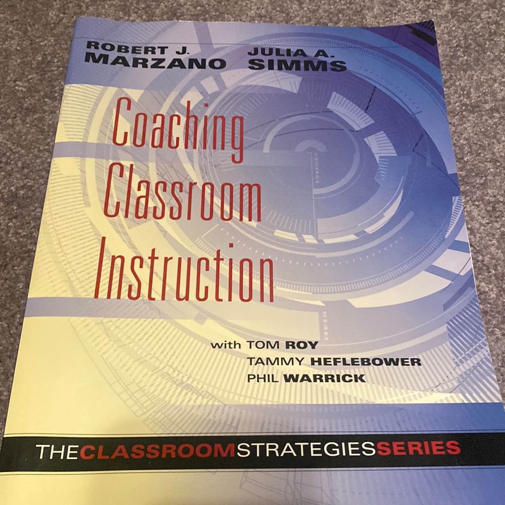Coaching Classroom Instruction paperback